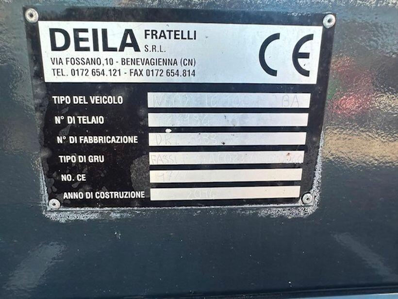 Iveco Eurocargo 100E21 Ribaltabile trilaterale+Gru FASSI