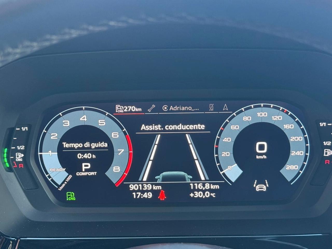 Audi A3 Sportback 30 1.5 g-tron 131cv S line edition s-tronic
