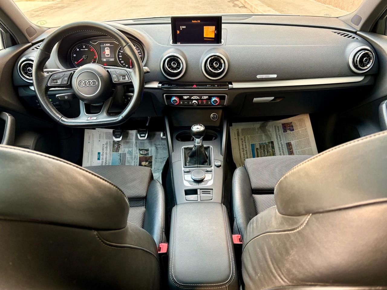 Audi a3 spb 2.0tdi 150cv-"TETTO-S-LINE-GANCIO TRAINO"-'17