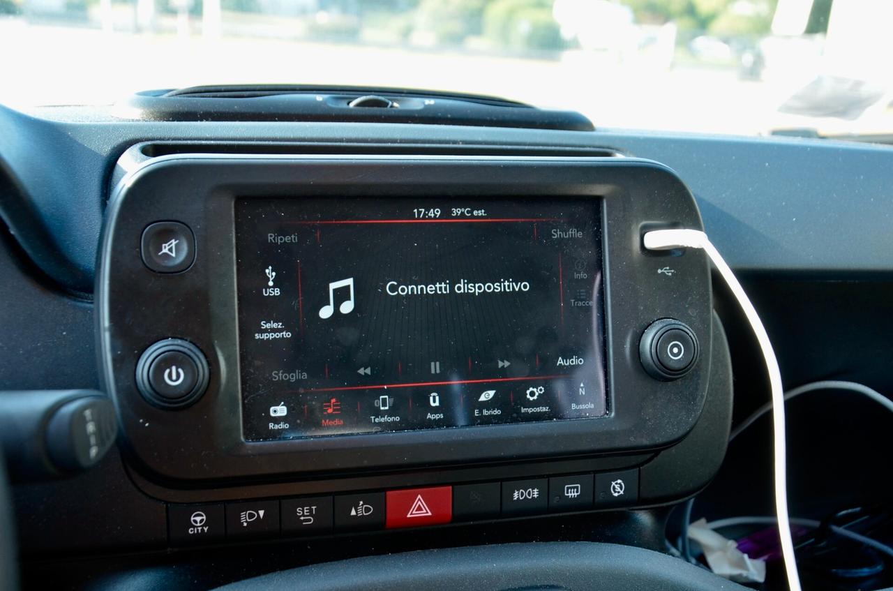 FIAT PANDA 1.0 FIREFLY 60cv MILD HYBRID CROSS, EURO 6D, APPLE - ANDROID, CLIMA AUTOMATICO, PERMUTE