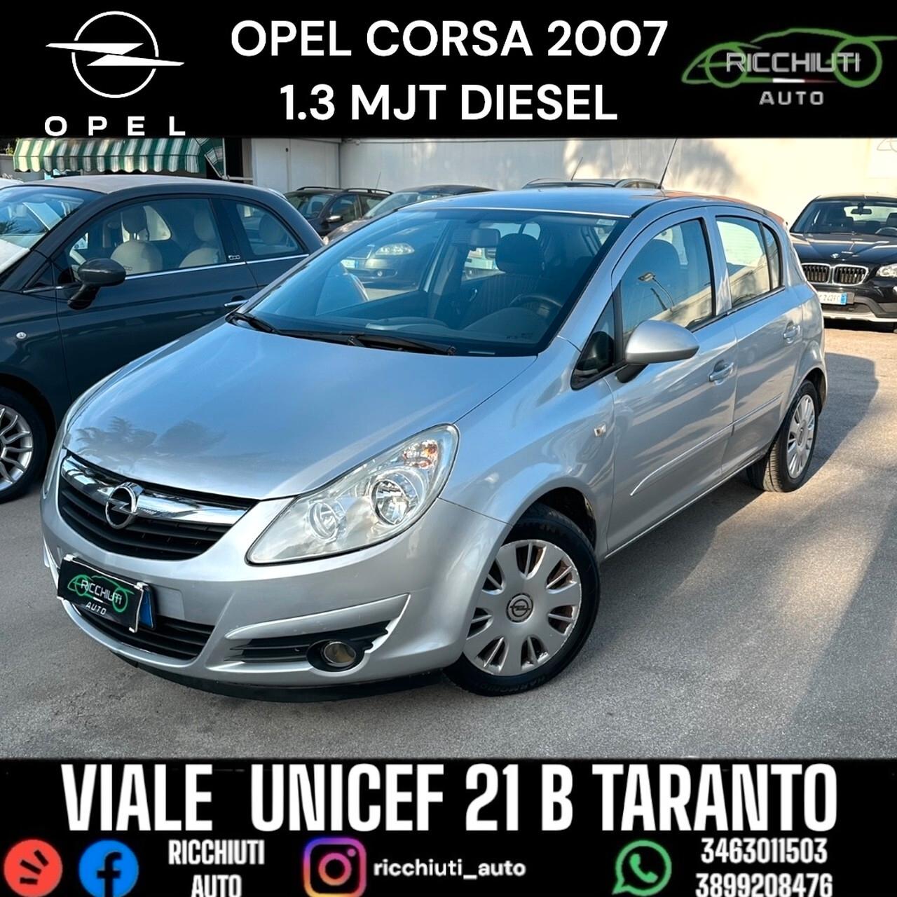 OPEL CORSA 1.3 MJT DIESEL 2007 OK NEOPATENTATI