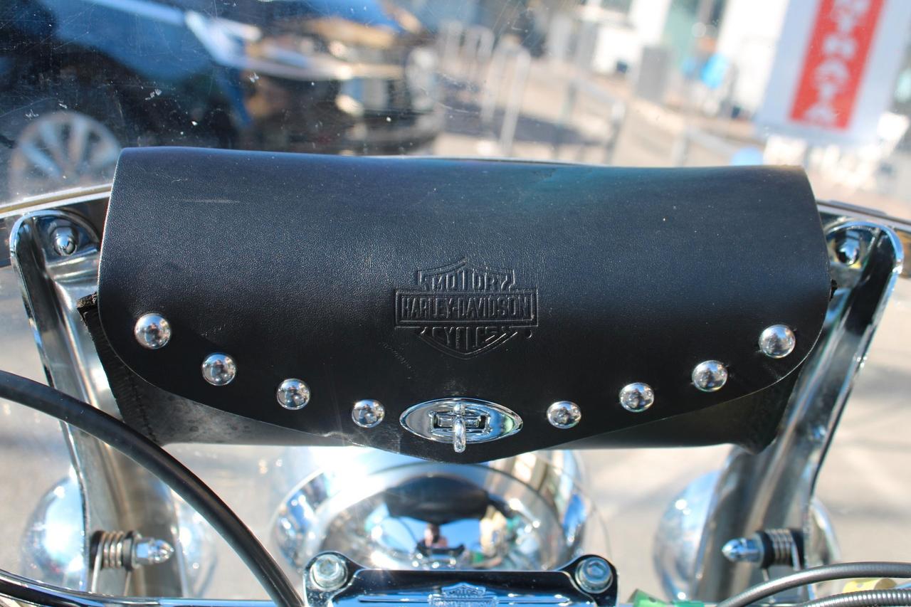 Harley-davidson FLSTC Heritage Softail Classic BAULE IN CUOIO, BORSE LATERALI