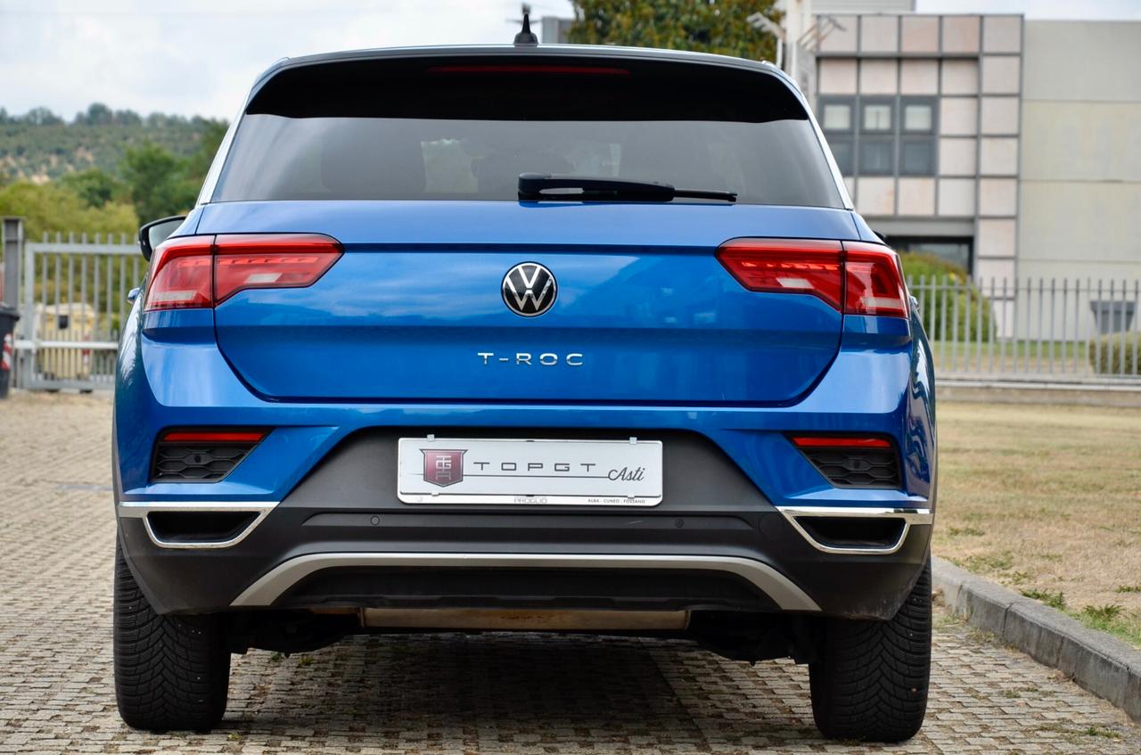 VOLKSWAGEN T-ROC 1.0 TSI STYLE 110cv, UFF ITALIANA, UNICOPROPRIETARIO, EURO 6D, FARI LED, APPLE ANDROID, PERMUTE
