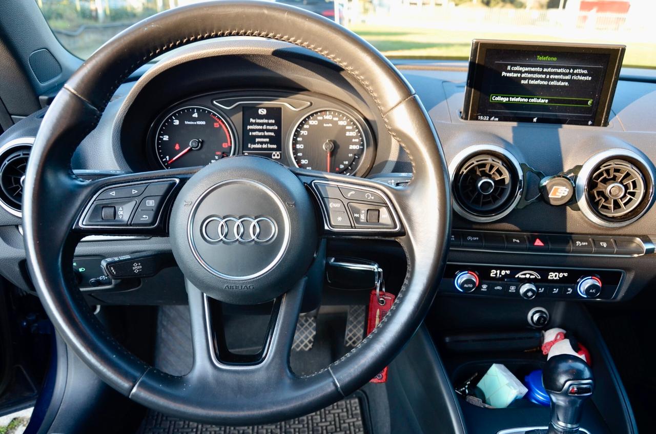 AUDI A3 CABRIO 2.0 TDI S-TRONIC 150cv, UFF ITALIANA, EURO 6B, FRANGIVENTO, XENO, NAVI, PERMUTE