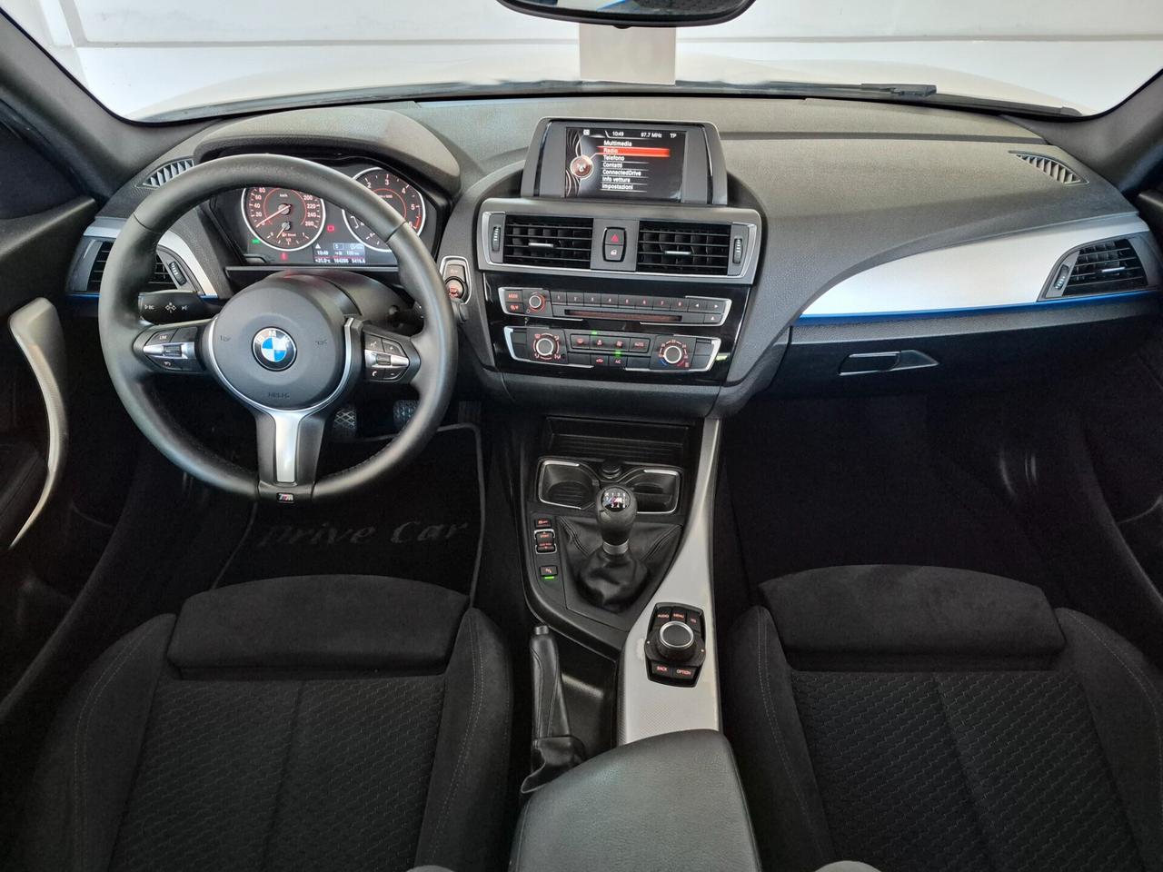 BMW 116 D MSPORT 5 PORTE LED C.18" ASSETTO SPORTIVO M PDC CRUISE CONTROL UNIPROPRIETARIO