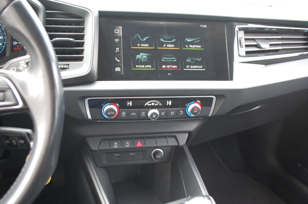 Audi A1 Sportback 30 1.0 TFSI 116CV Uff Italy Clima Led USB