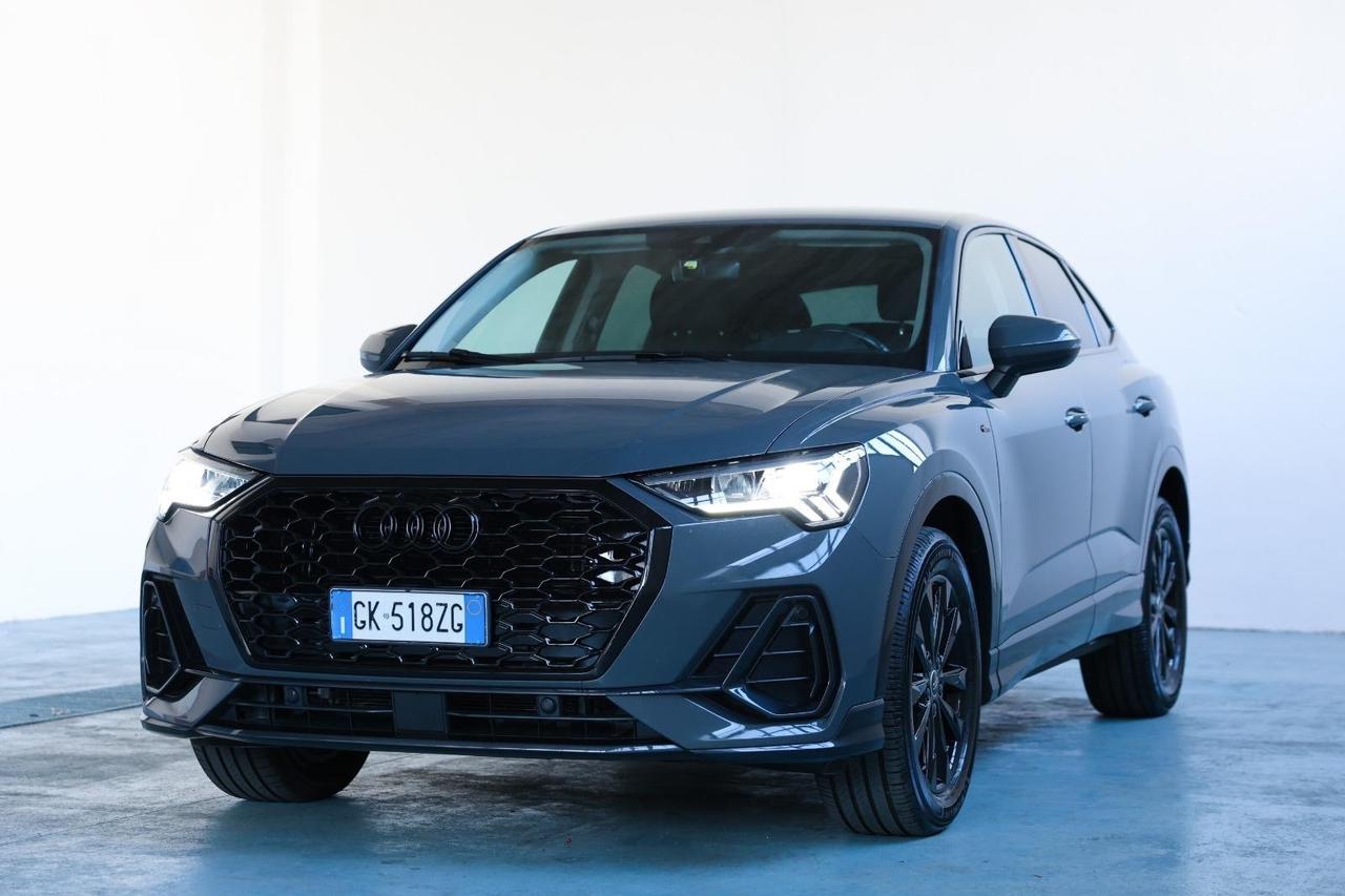Audi Q3 Sportback 35 TDI S tronic line Black edition UNIPROPRIETARIO ITALIANA IVA ESPOSTA