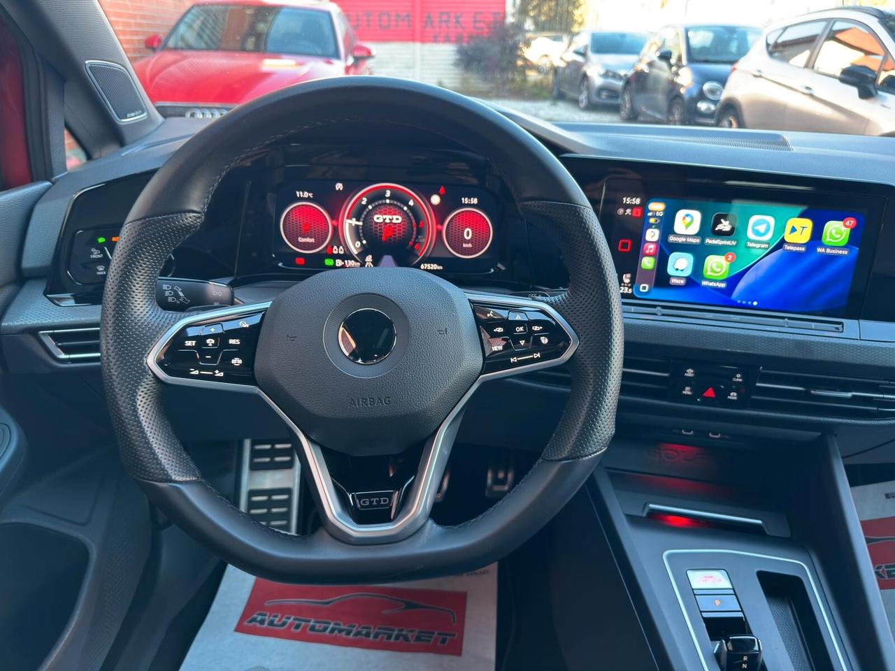 Volkswagen Golf 2.0 tdi GTD 200cv dsg TETTO PELLE IQ