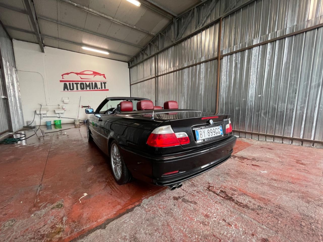 Bmw 330 CI cat Cabrio pelle rossa assetto