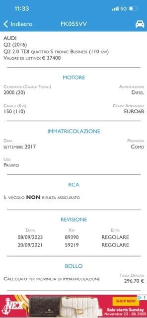 Audi Q2 2.0 TDI quattro S tronic Design