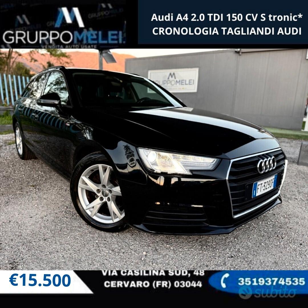 Audi A4 2.0 TDI 150 CV S tronic*CRONOLOGIA TAGLIANDI AUDI