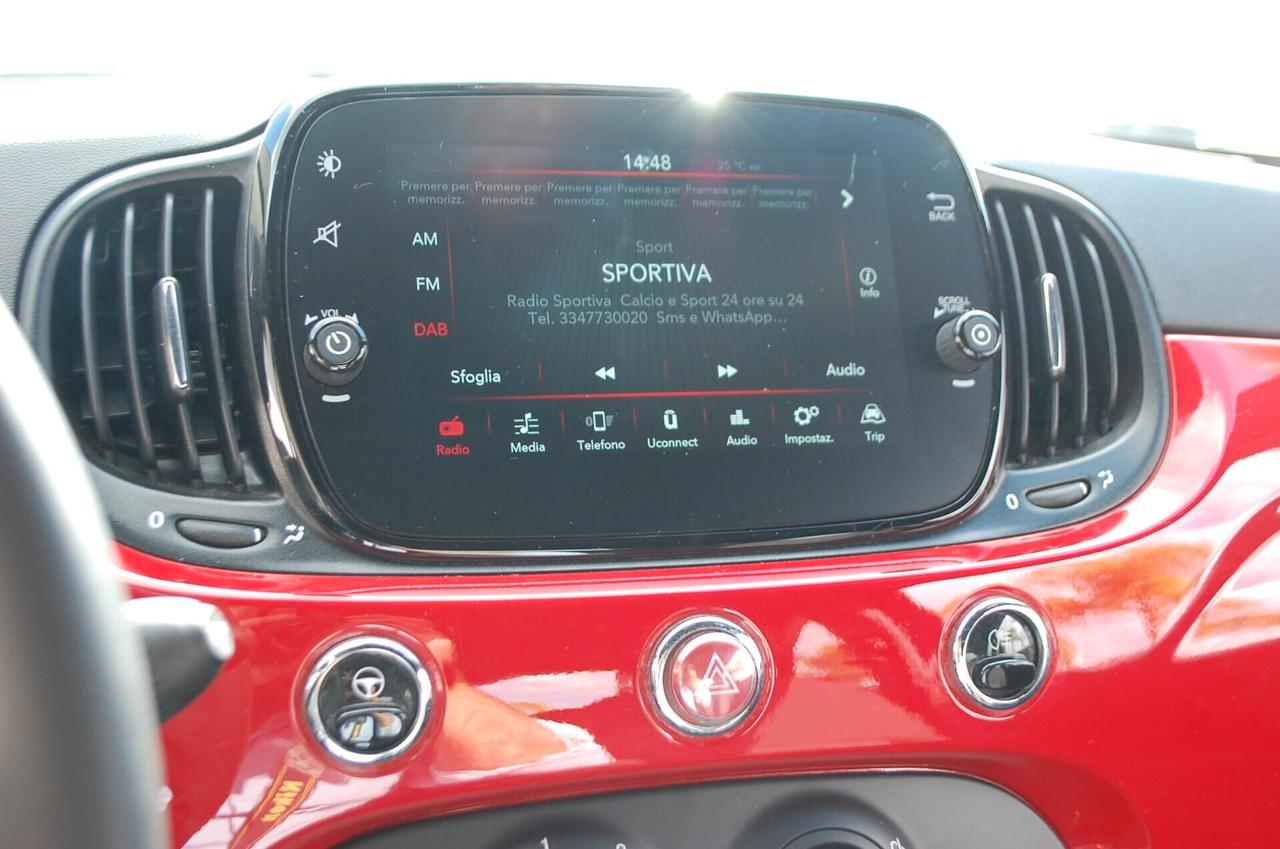 Fiat 500 1.0 hybrid Connect 70CV Uff Italy Led Lega USB