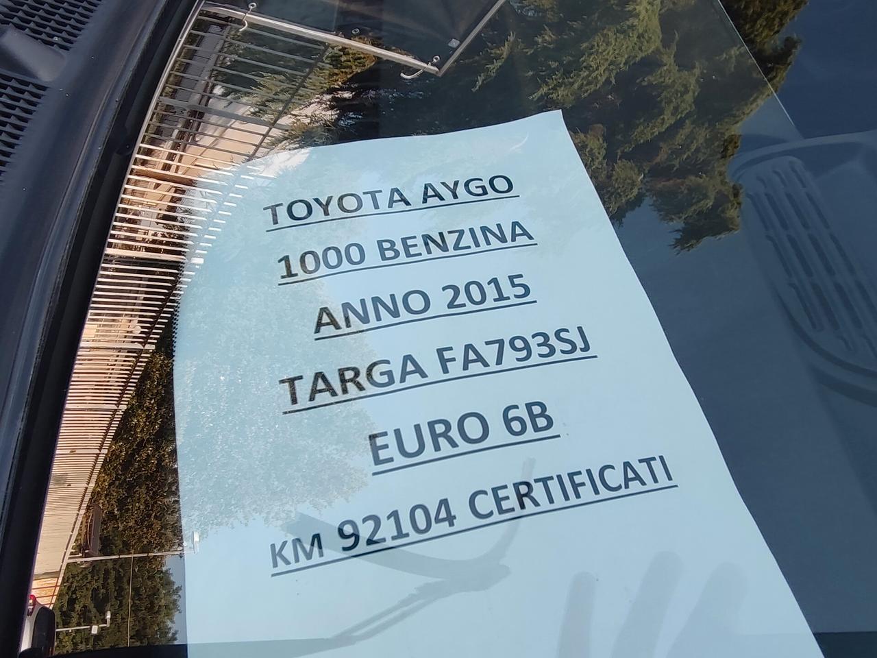 Toyota Aygo 1.0 BENZINA GARANZIA 12 MESI