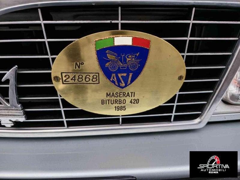 Maserati Biturbo 420 BITURBO UNICOPROPRIETARIO