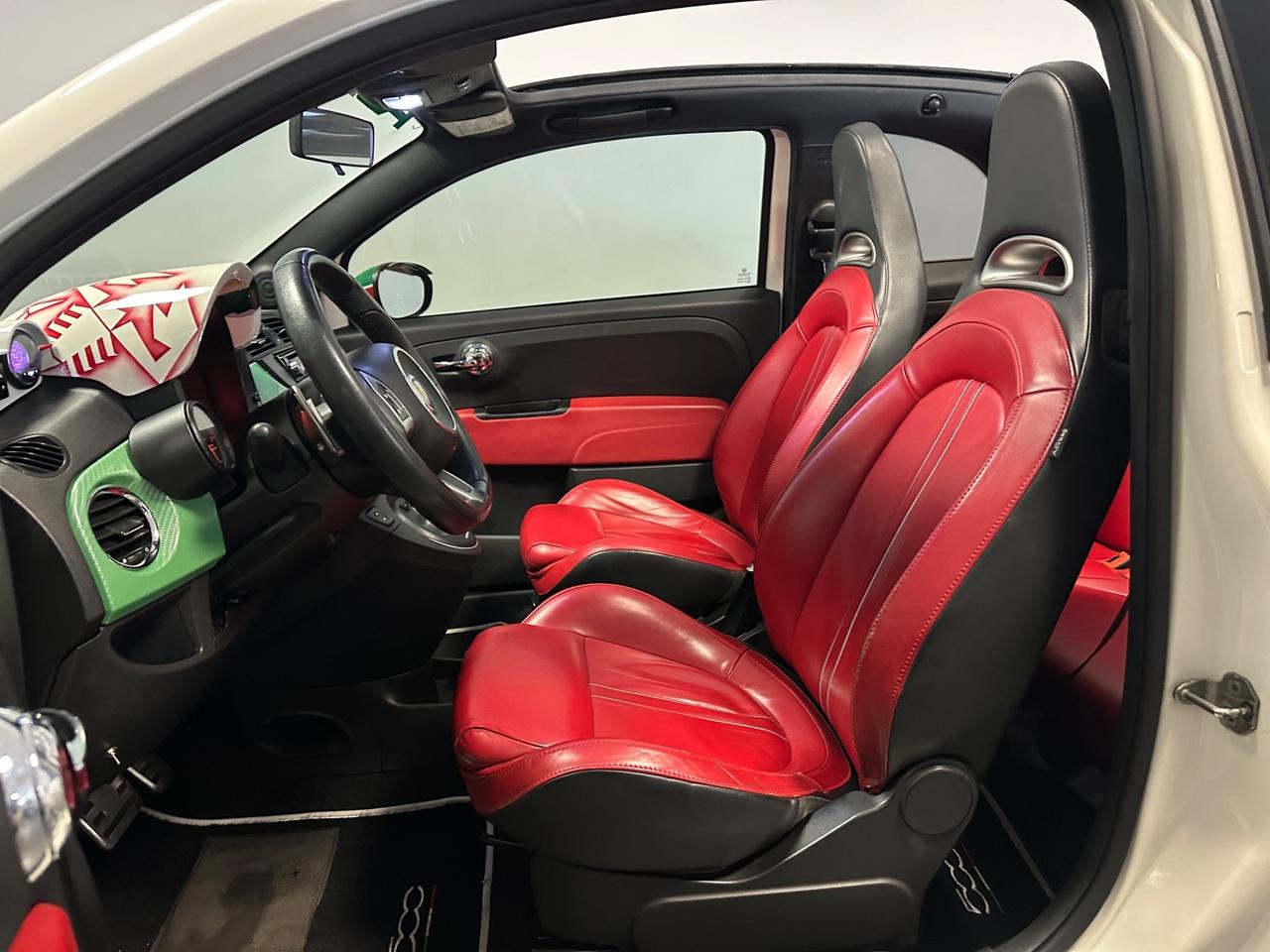 ABARTH CABRIO OVER 300CV MTA PELLE ROSSA PRONTA CONSEGNA