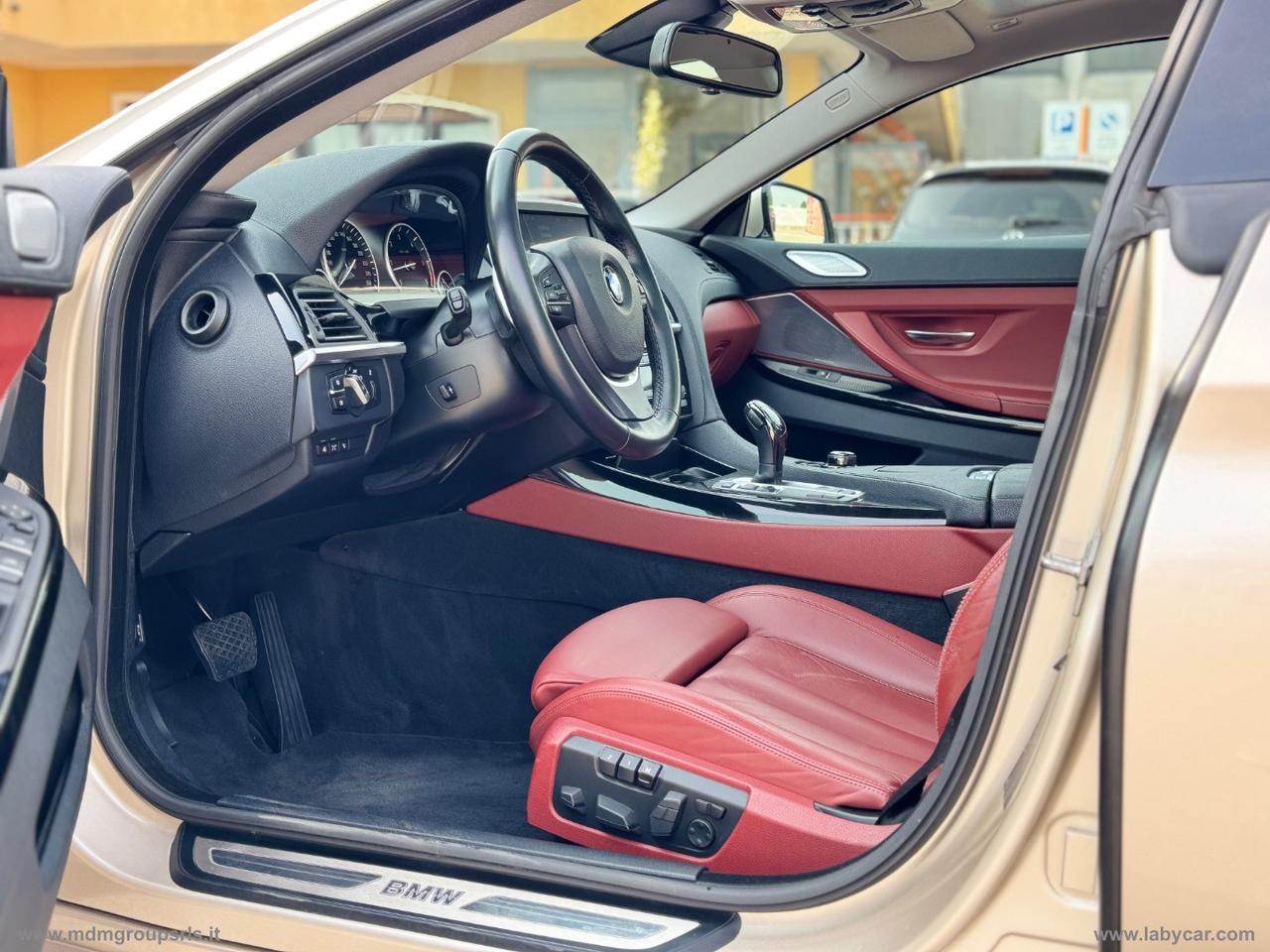 BMW 640d Gran Coupé Futura BANG AND OLUFSEN *TETTO* *INTERNO ROSSO* head-up