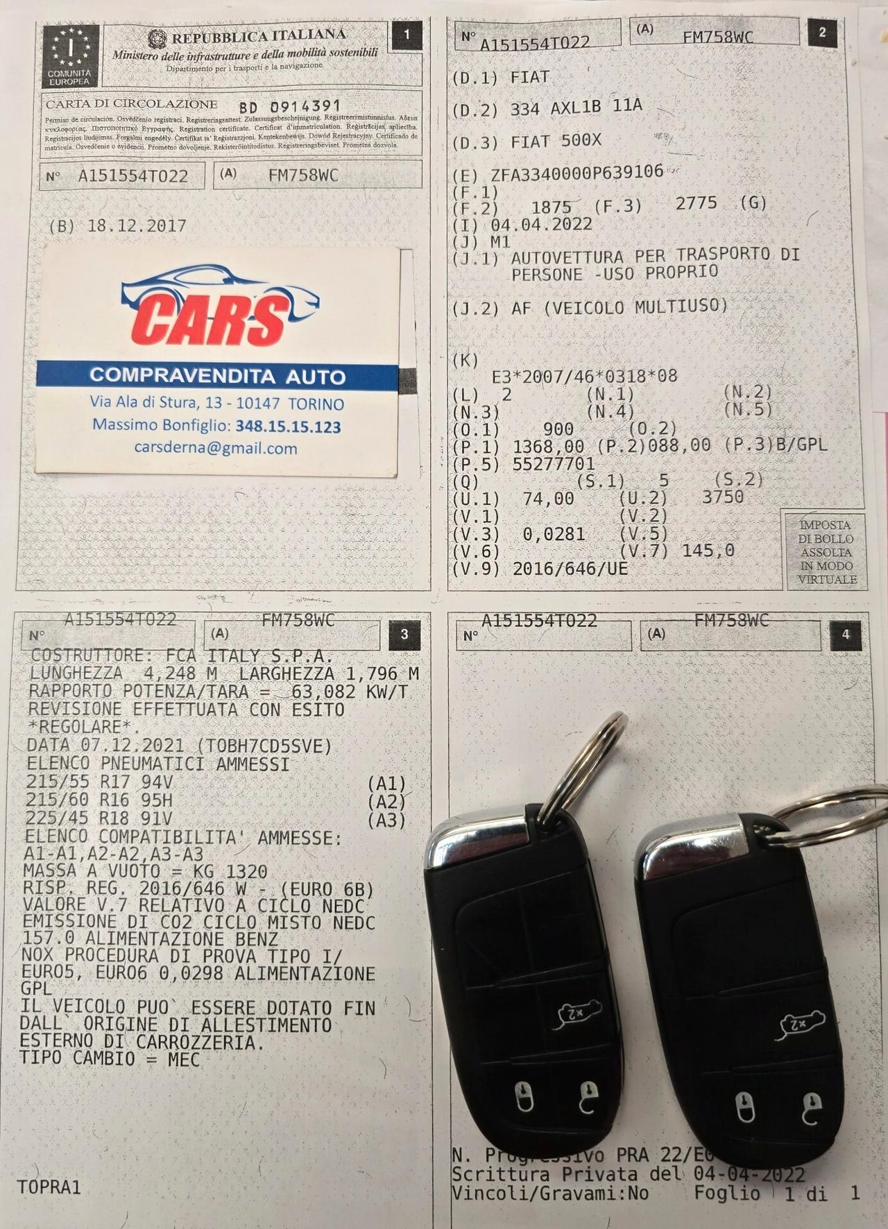 Fiat 500X 1.4 T-Jet 120 CV GPL Lounge