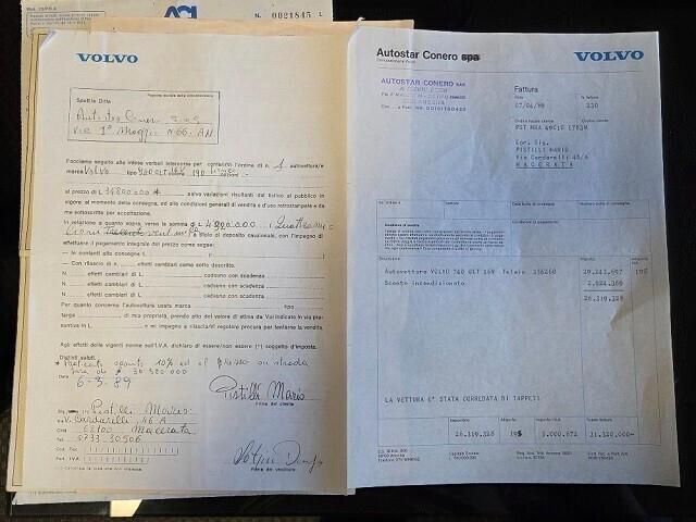 Volvo 740 GLT 16V BERLINA - UNi PROPRIETARIO