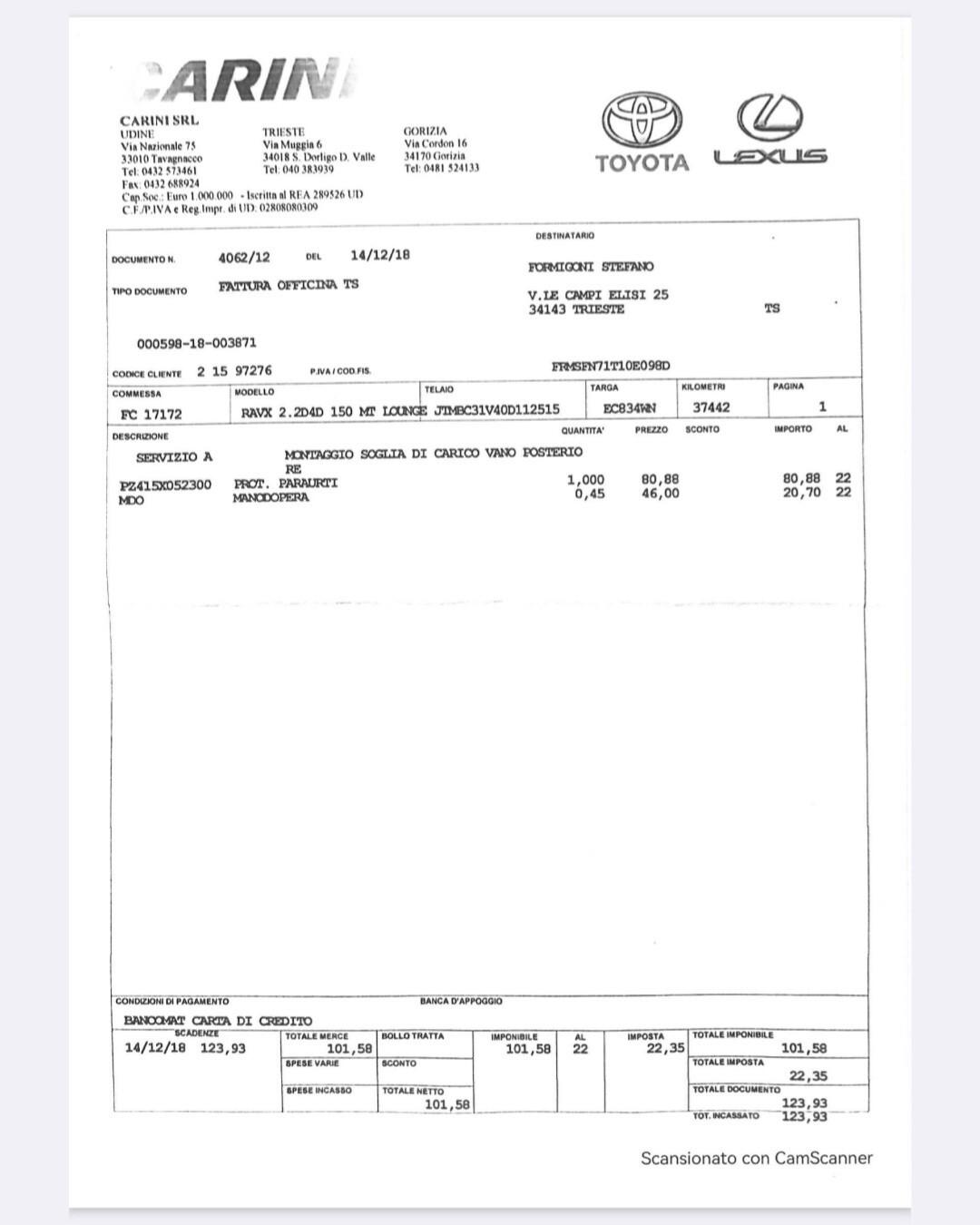 TOYOTA Rav4 Crossover 2.200 D-Cat 150cv 4WD