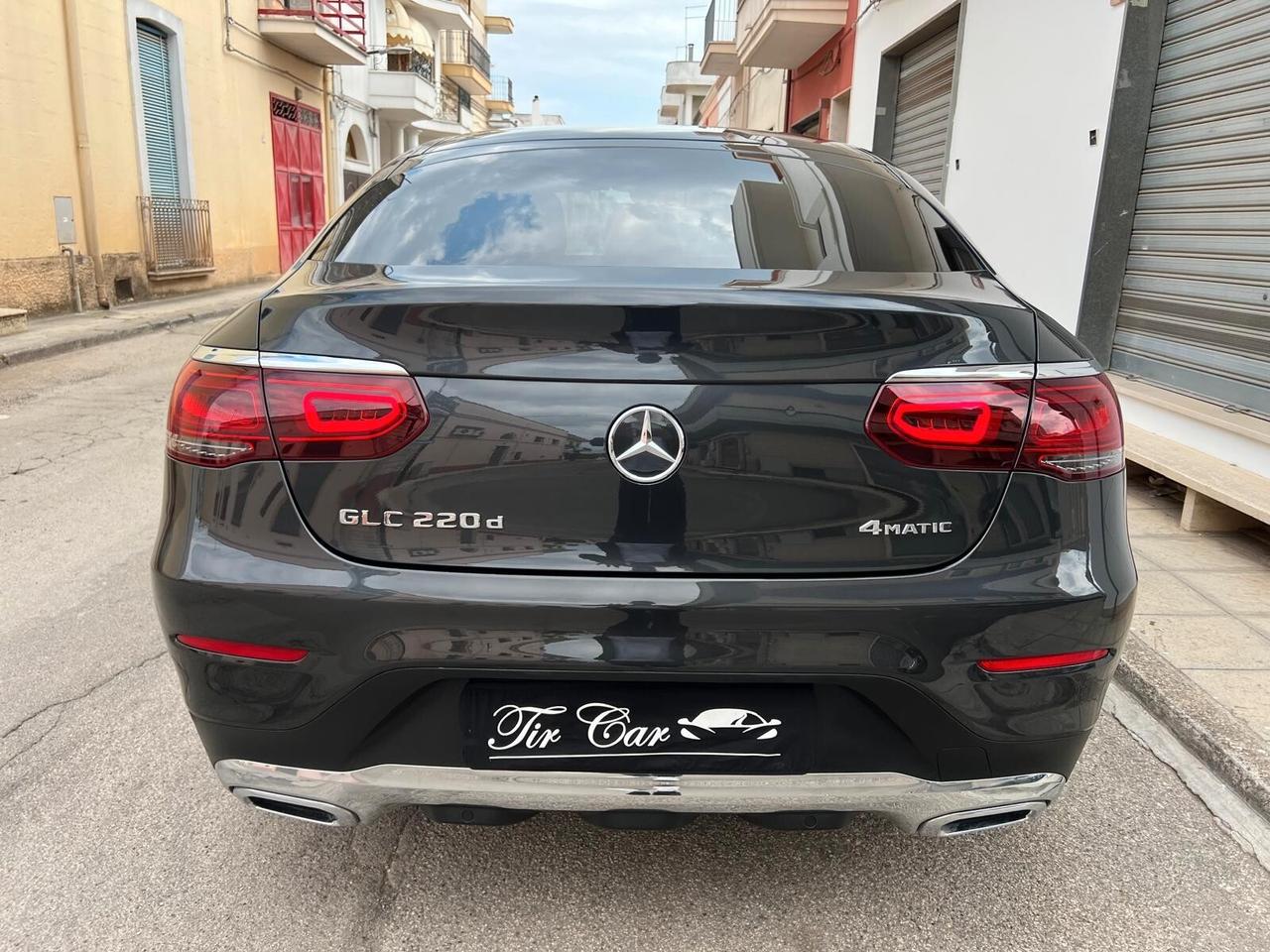 MERCEDES GLC 220D COUPE' 4MATIC SPORT 2.0 194CV PELLE NAVI CAM ANNO 2021