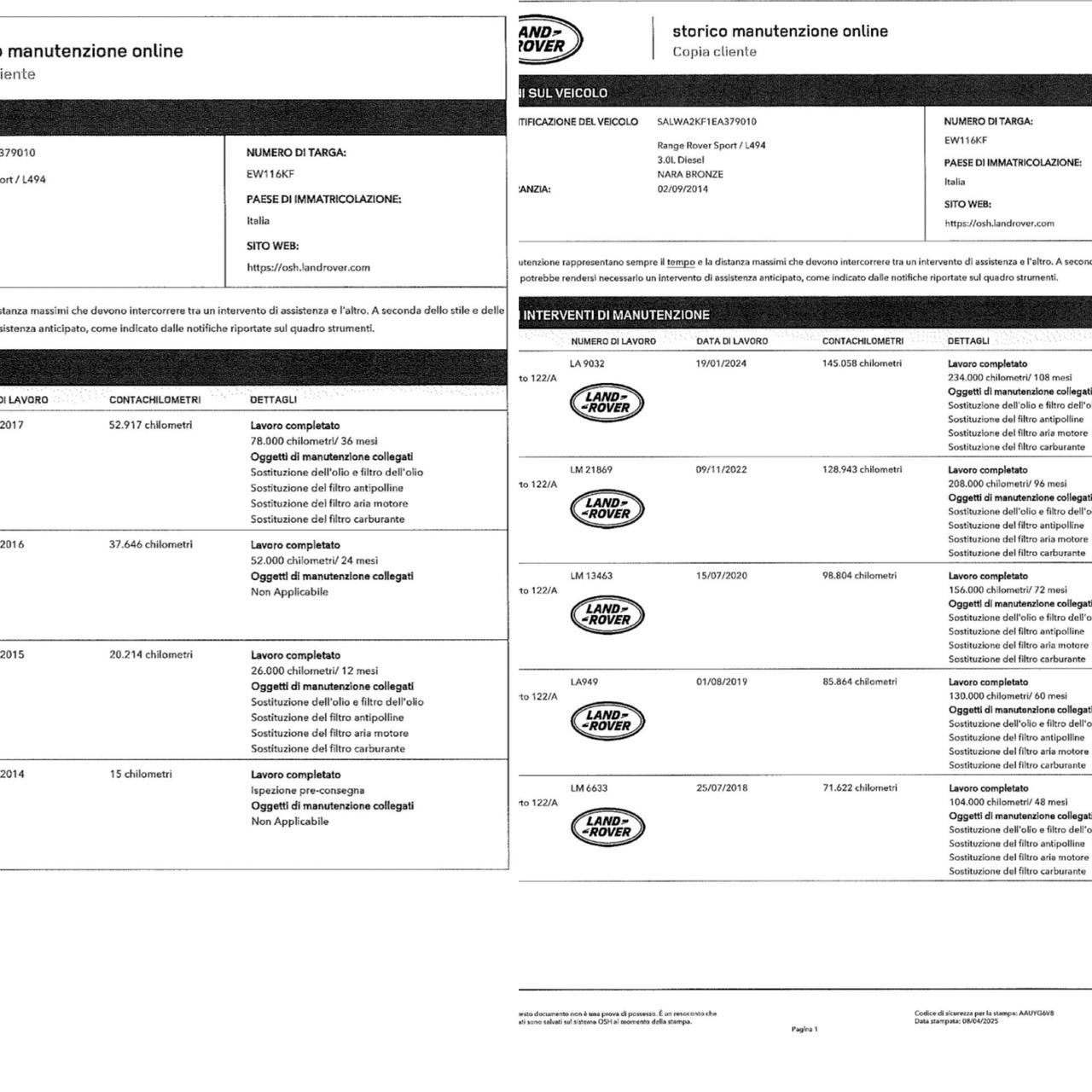 Land Rover Range Rover Sport 3.0 tdV6 HSE Dynamic *TAGLIANDI CERTIFICATI*
