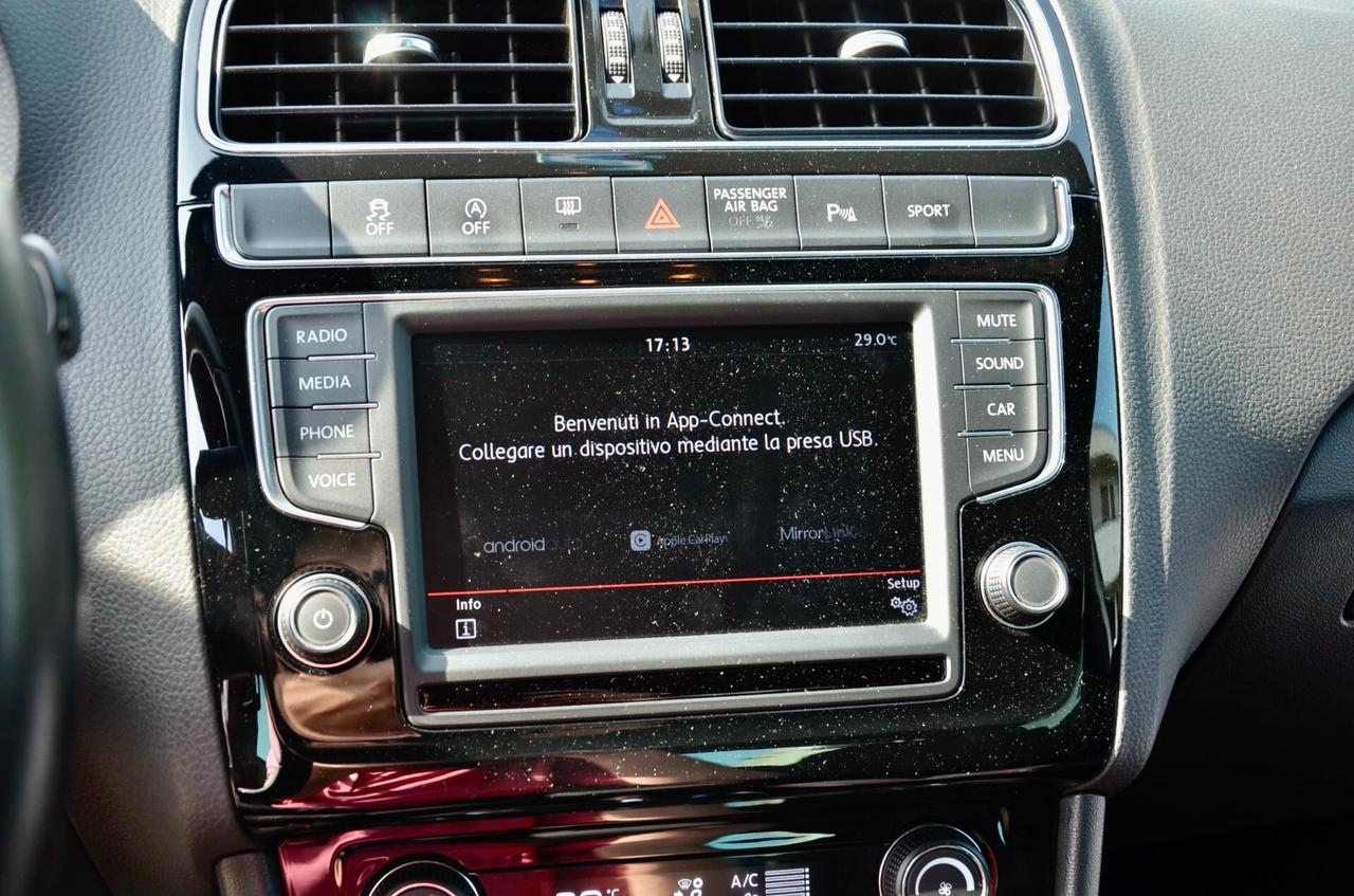 VOLKSWAGEN POLO GTI 5p 1.8 BM 192cv DSG, UFF ITALIANA, FARI LED, APPLE ANDROID, EURO 6B, PERMUTE