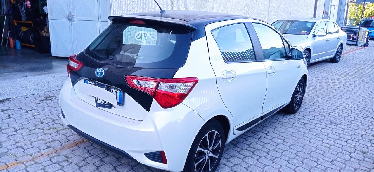 Toyota Yaris Tetto Nero , Carrozzeria Bianco Perla Metallizzato