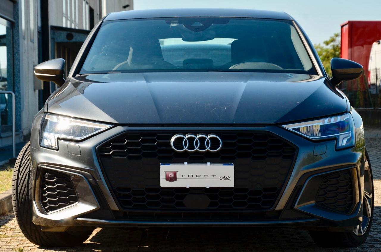 AUDI A3 SPORTBACK 35 2.0 TDI S-LINE EDITION 150cv, UNICOPROPRIETARIO, SERVICE AUDI, UFF ITALIANA, EURO 6D, NAVI, APPLE ANDROID, PERMUTE