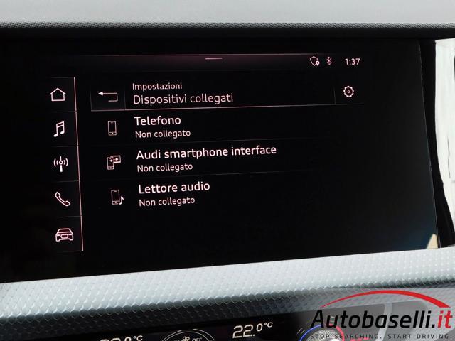 AUDI A1 SPORTBACK 30TFSI 1.0 116CV ADMIRED VIRTUAL COCKPIT