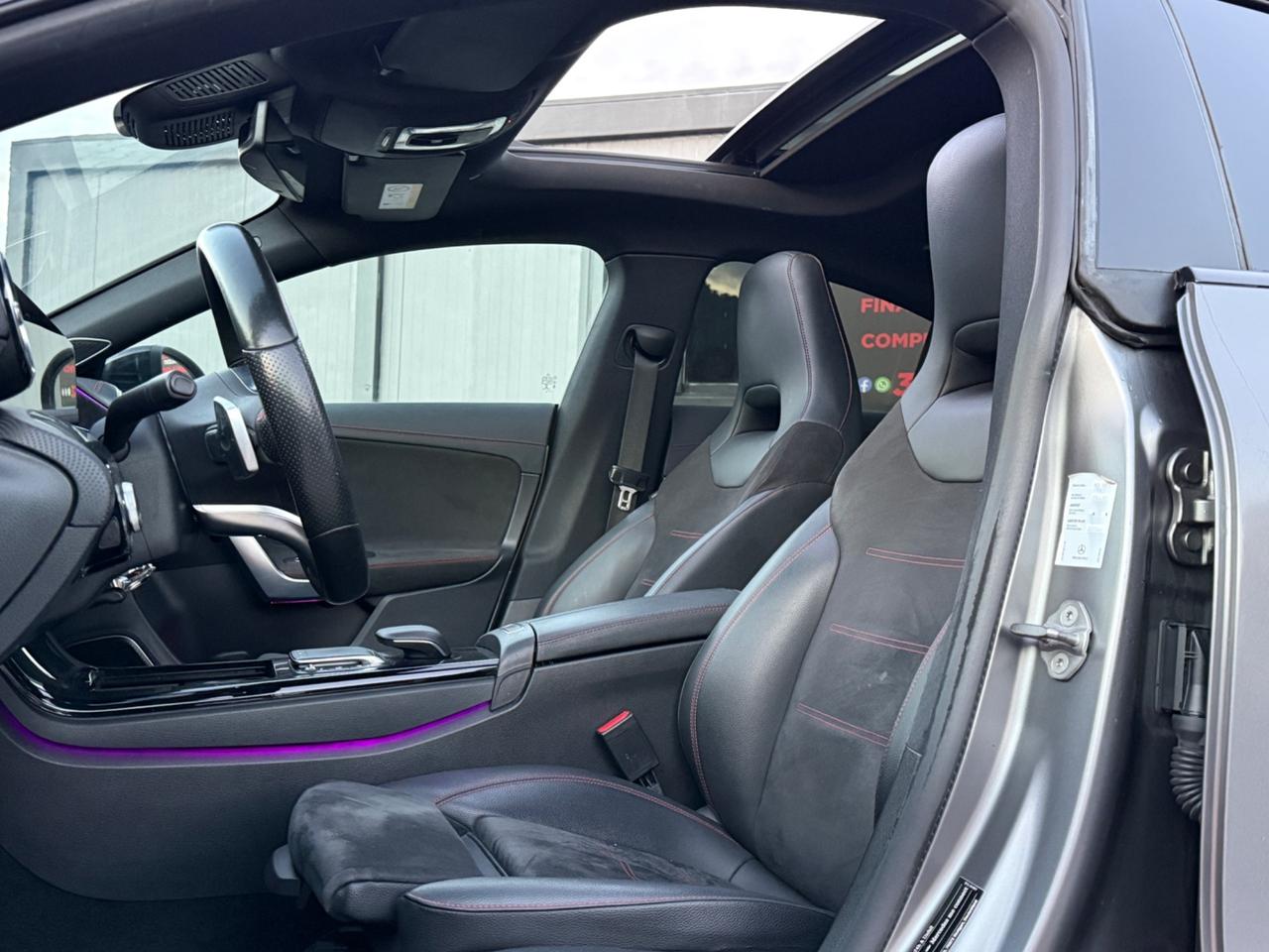 MERCEDES BENZ CLASSE CLA 250 BENZINA TETTO FULL FULL GRIGIO OPACO UNICOPROPRIETARIO TAGLIANDI MERCEDES BENZ 2021