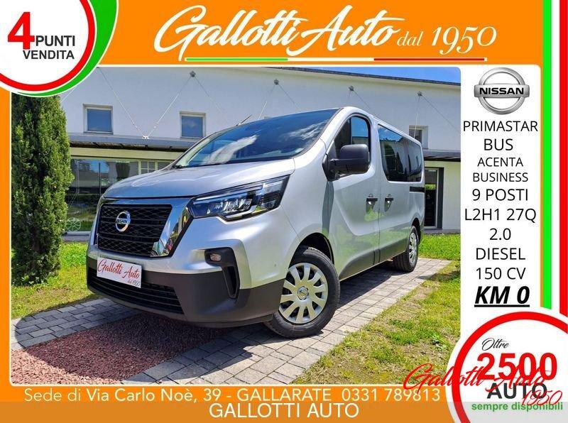 Nissan Primastar L2H1 Bus Acenta 9 POSTI+IVA-NESSUN OBBL. FIN.