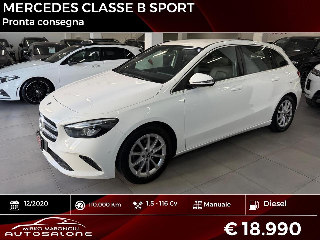 Mercedes classe B 180 d Sport FINANZIABILE