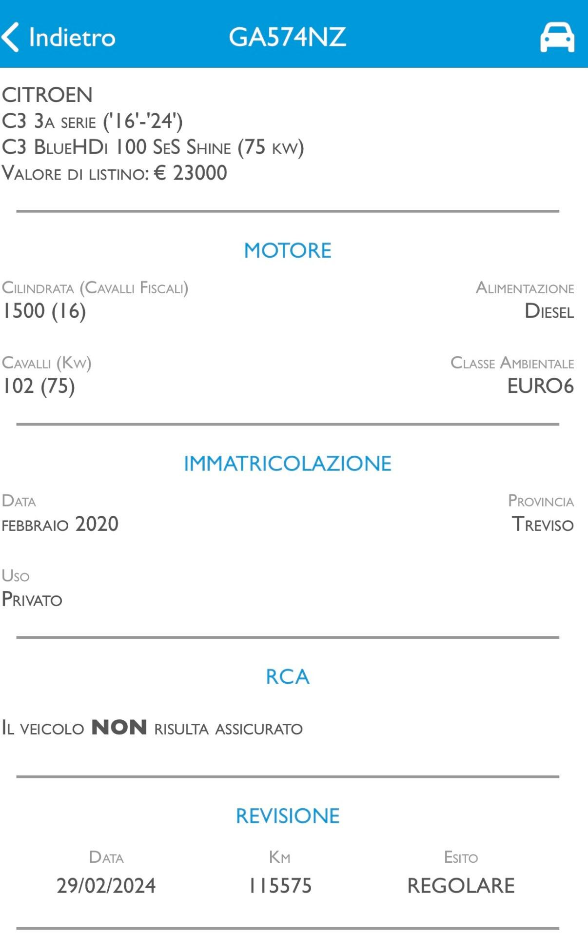 Citroen C3 Diesel Neo Patentati ACCETTO PERMUTA