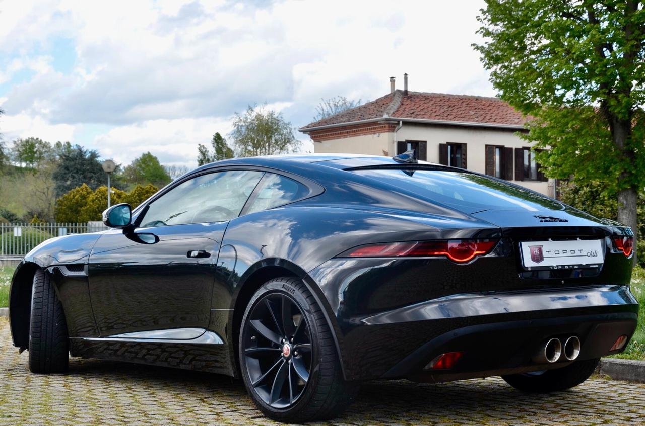 JAGUAR F-TYPE COUPE 3.0 V6 S/C 380cv AUTO, CRONOLOGIA SERVICE JAGUAR, UFF ITALIANA, EURO 6B, TETTO, HI-FI MERIDIAN, PERMUTE