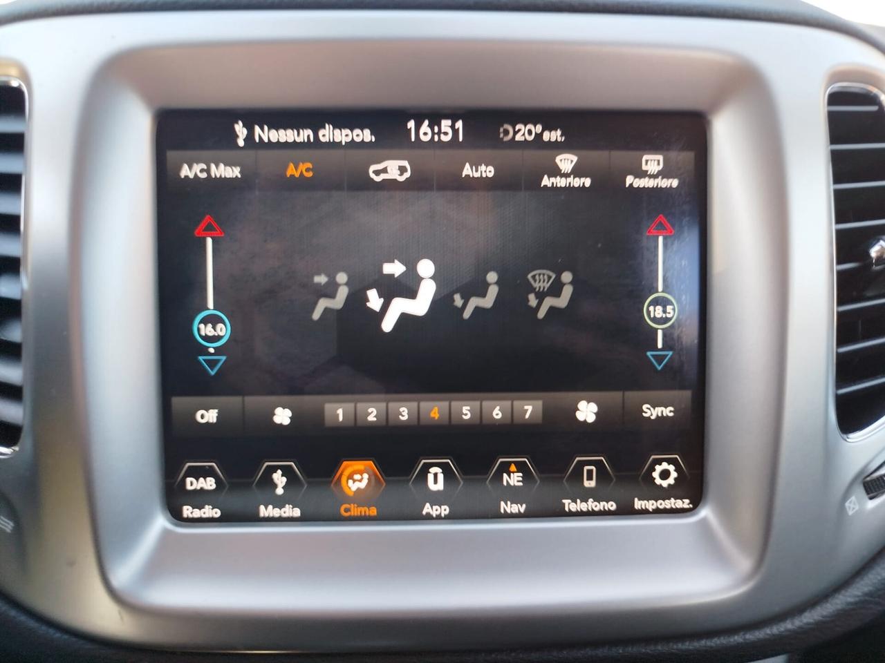 COMPASS 1.6mjt-120cv*PREZZO VERO* KM CERTI-GARANZIA 12 MESI