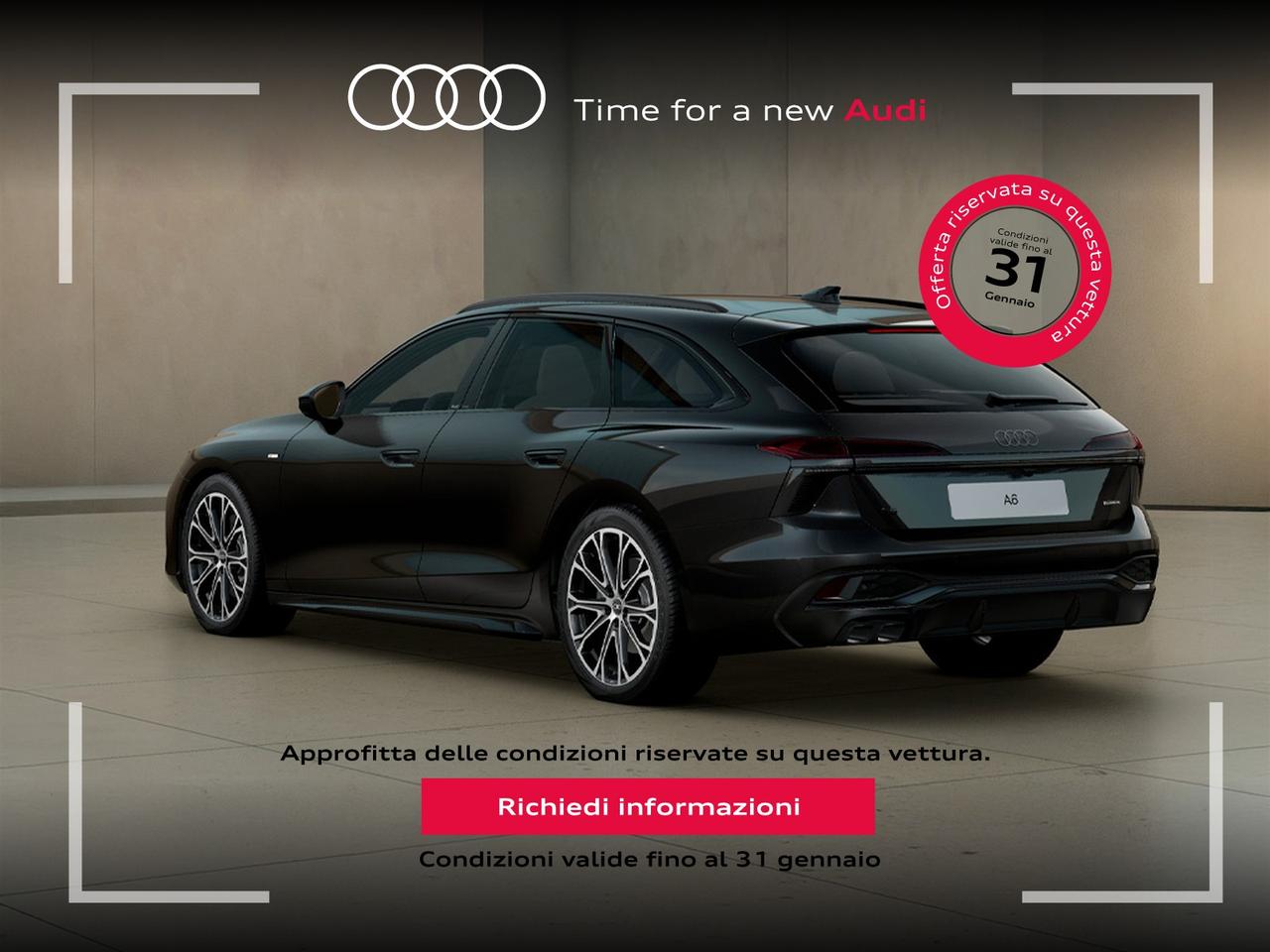 Audi A6 avant 2.0 tdi mhev + s line edition quattro 204cv s-tronic