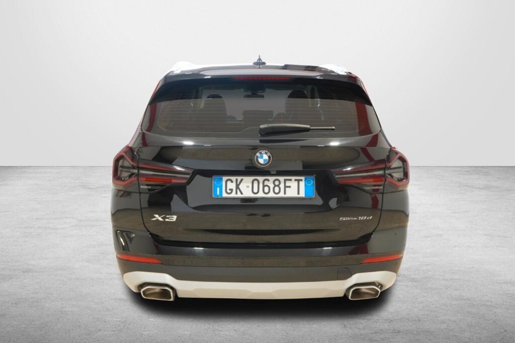 BMW X3 18D 150CV STEPTRONIC 48V S-DRIVE BUSINESS ADVANTAGE ( FARI LED - PELLE - CLIMA TRIZONA - CRUISE - NAVI - MIRROR - PARK ASSISTANT - TELECAMERA POST. - CERCHI 18 )
