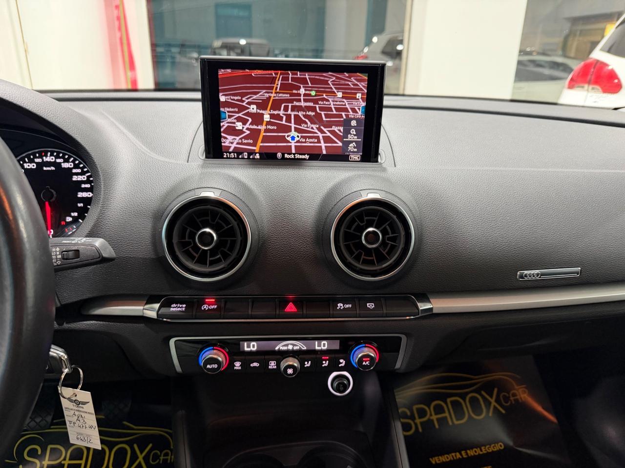 AUDI A3 2018 1.6 DIESEL 116CV *MANUALE *UNICOPROPRIETARIO