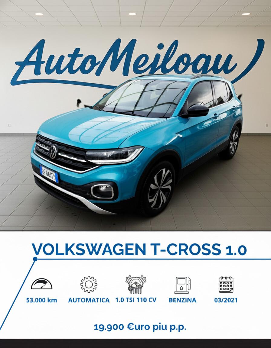 Volkswagen T-Cross 1.0 TSI 115 CV DSG Style BMT