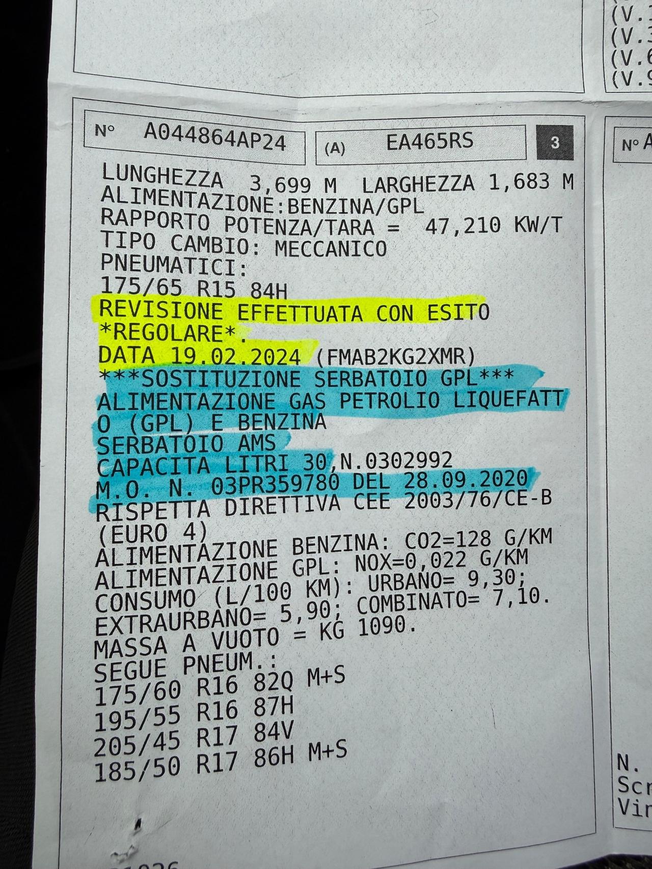 Mini Cooper one 1.4 GPL neopatentati ok