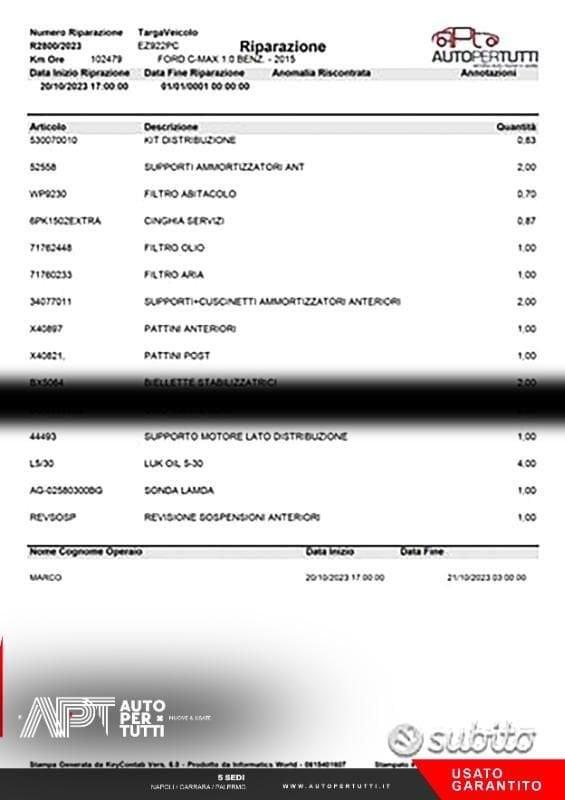 Ford C-Max C-Max 1.0 ecoboost Plus s&s 100cv