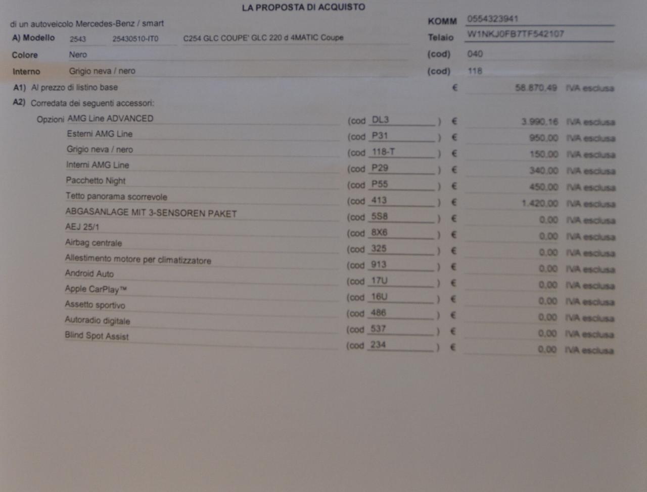 Mercedes-benz GLC 220 d 4Matic Mild hybrid Coupé AMG Line Advanced