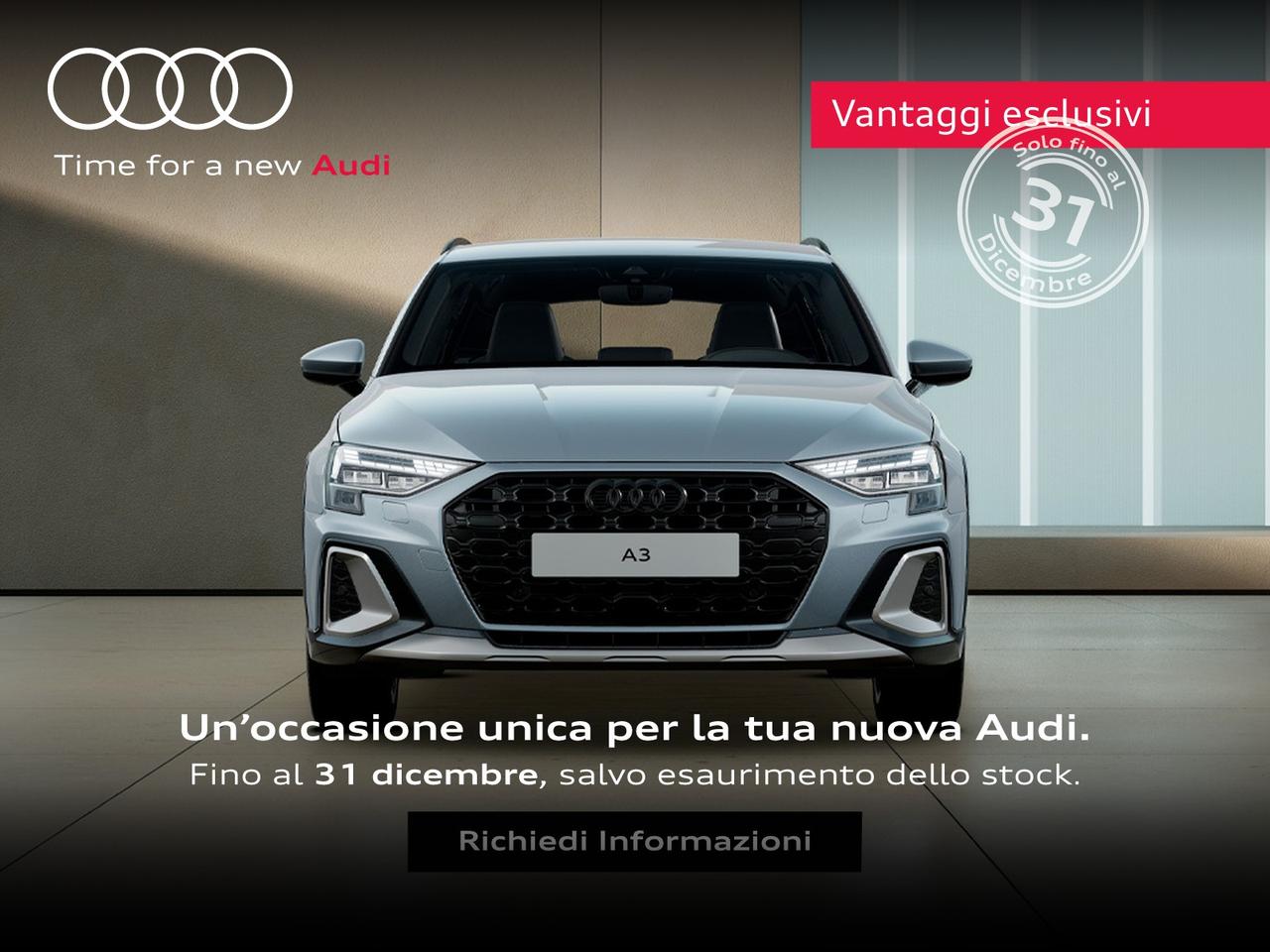 Audi A3 allstreet 1.5 tfsi mhev identity contrast 150cv s-tronic