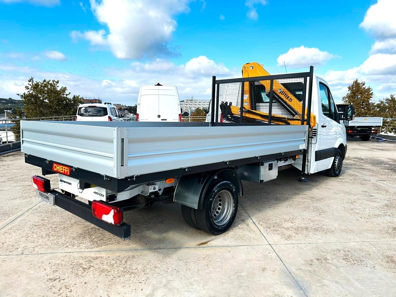 Mercedes Benz 419 T 37/35 cassone fisso e gru