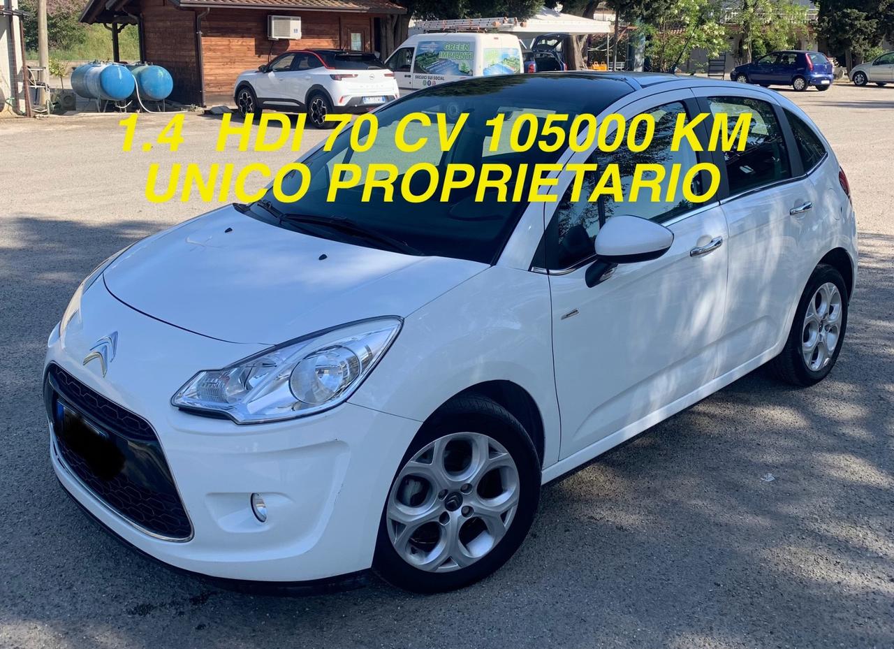 Citroen C3 1.4 HDi 70 Exclusive 105000Km