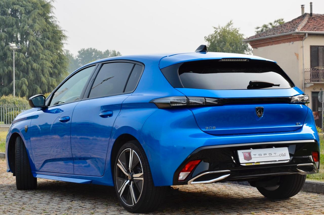 PEUGEOT 308 1.5 BLUEHDI GT 131cv EAT8, PREZZO REALE, UNCOPROP, SERVICE UFF PEUGEOT, EURO 6D, FARI LED, NAVI, 18", PERMUTE
