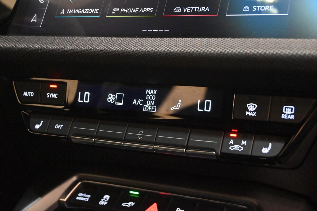 AUDI A3 4ª serie A3 SPB 40 TFSI e S tronic S l...