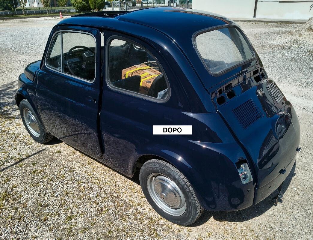 Fiat 500L blu | 1972 | Appena verniciata e restaurata