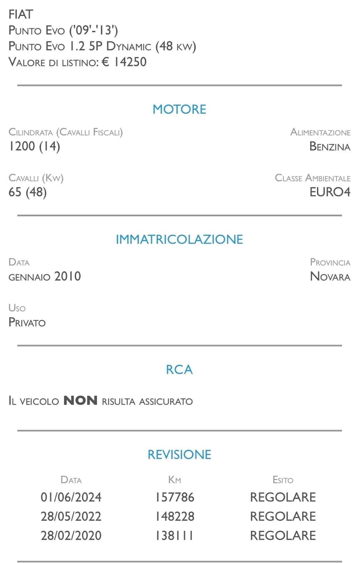 Fiat Punto Evo 1.2 5 porte Dynamic - IDEALE PER NEOPATENTATI