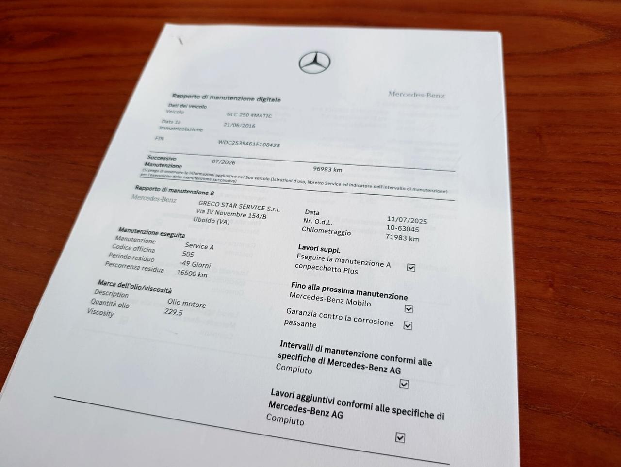 Mercedes-benz GLC 250 4Matic Sport solo Km 79.025